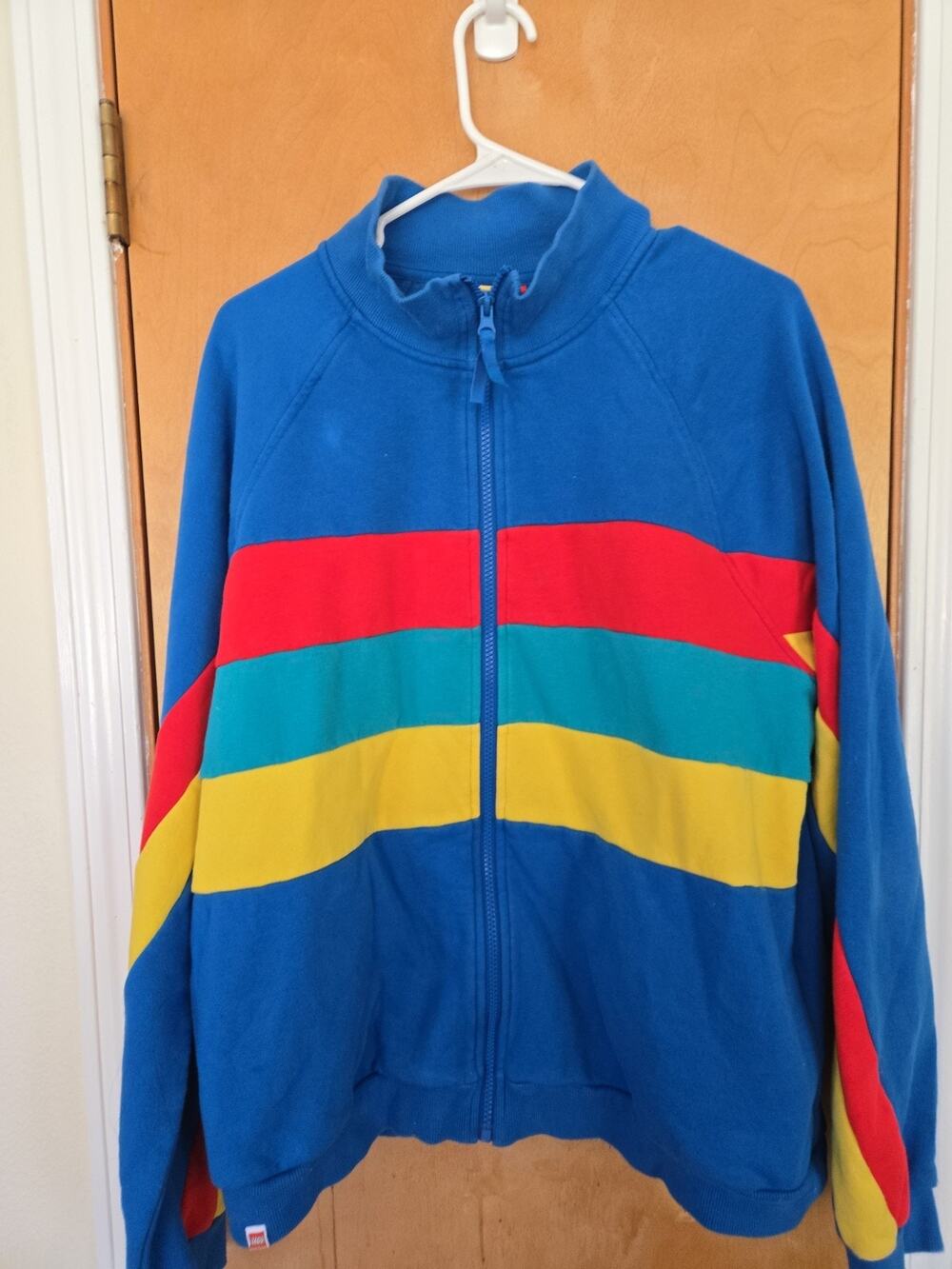 Lego x Target Collection Mens Zipped Multi Color Blocks Size Large